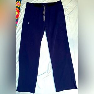 Figs basic scrub bottoms, size L, navy blue